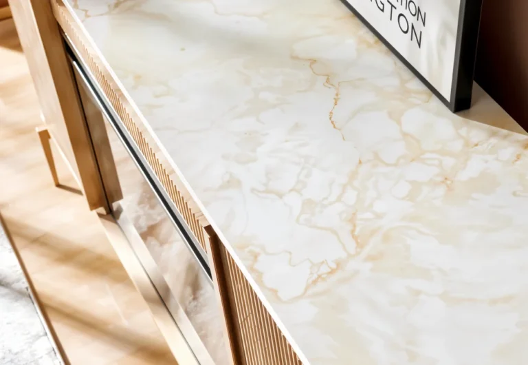 Fluted Fireplace TV Stand 5 1