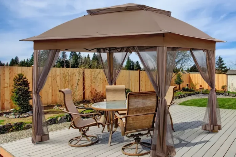 Outdoor Pop Up Gazebo with Mesh Walls 8 1