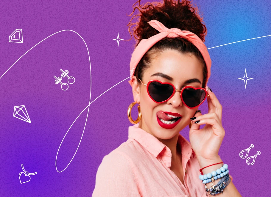 chunky vintage gold silver teardrop earrings