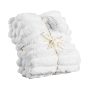 Alternative view of Faux Fur Throw Blanket, Soft 50x60in Cozy Bed Blanket