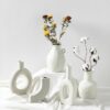 Ceramic flower vase, Nordic style table decoration - MoraDecor