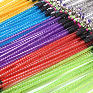 Cat Teaser Wand, Feather Stick with Spring Bells - Image 3