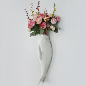 Ceramic Wall Vase, Goldfish 3D Hanging Decoration - Image 3
