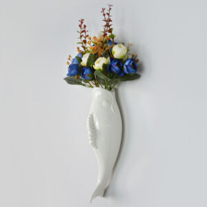Ceramic Wall Vase, Goldfish 3D Hanging Decoration - Image 6