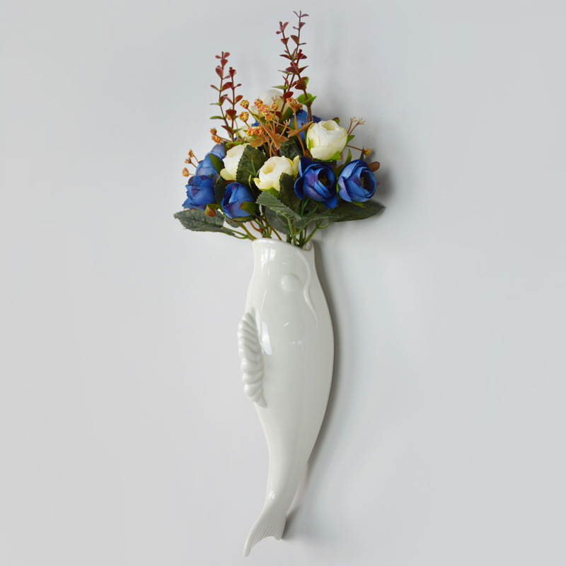 Ceramic Wall Vase, Goldfish 3D Hanging Decoration - Image 6