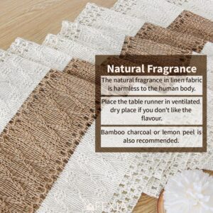 Boho Table Runner with Tassels, 12x72in - Image 3