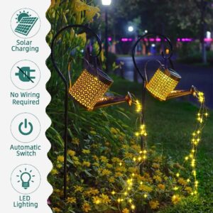 Watering Can Solar Lights, 2-Pack LED String Lights - Image 6