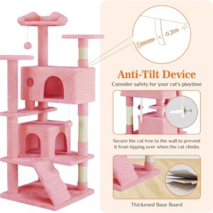 Cat Tree Tower, 54-Inch Multi-Level with Sisal Post - Image 7