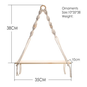 Tapestry Wall Hanging, Hand-Woven Wall Decoration Rack - Image 6