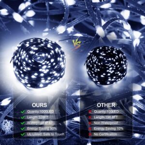 Christmas Rope Lights, 1000 LED 328ft Outdoor Strobe - Image 3