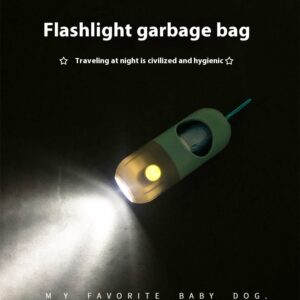 Dog Poop Bag Dispenser with LED Light, Waste Bag Holder - Image 9