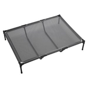 Heavy Duty Dog Cot, Steel Frame Elevated Bed XL, Grey - Image 4