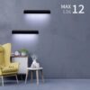 Floating shelves with LED lights, 15.75in wall mounted - MoraDecor