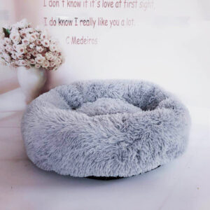 Plush Pet Nest, Soft Round Bed for Dogs and Cats - Image 3