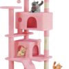 Cat tree tower, 54-inch multi-level with sisal post - MoraDecor