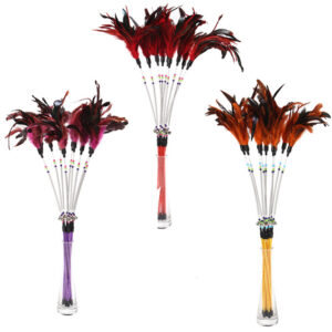 Cat Teaser Wand, Feather Stick with Spring Bells - Image 5