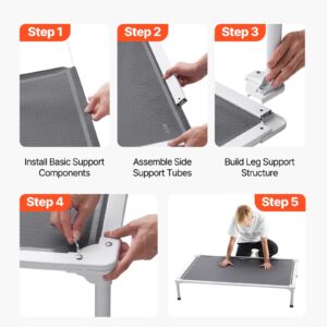 Raised Dog Cot, Elevated Mesh Bed for Large Dogs, Size L - Image 2