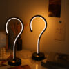 Question mark table lamp, USB 3-color dimmable - MoraDecor