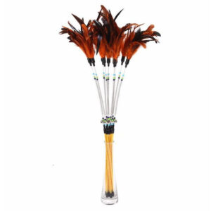 Cat Teaser Wand, Feather Stick with Spring Bells - Image 4