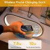 Touch control bedside lamp with wireless charging - MoraDecor