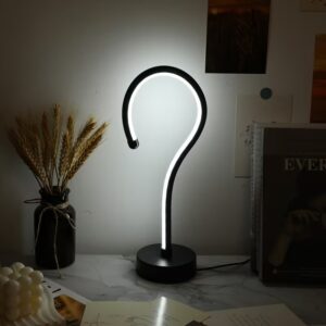 Question Mark Table Lamp, USB 3-Color Dimmable - Image 7
