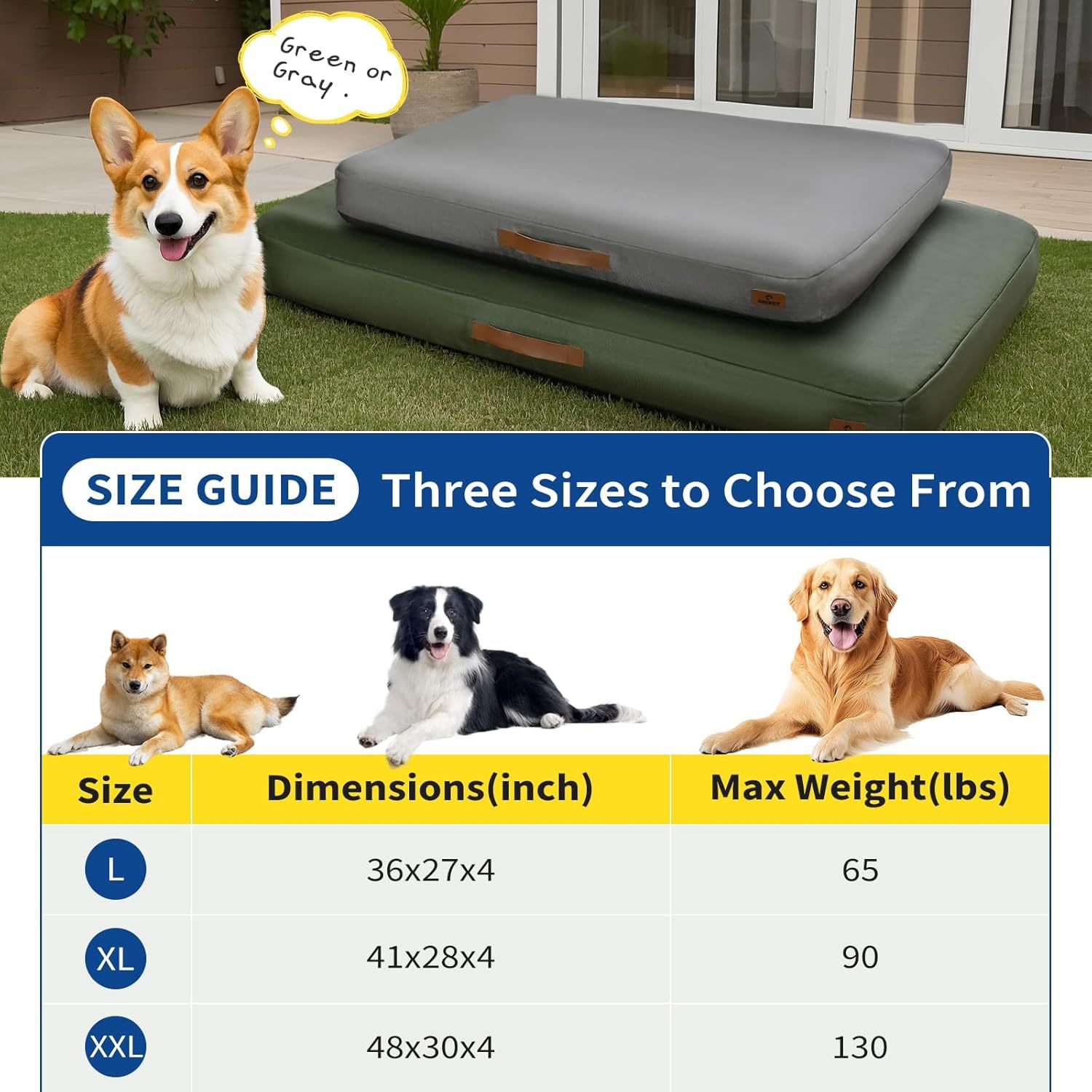 Inflatable Dog Bed, Waterproof Outdoor Travel Mat, Medium - Image 2