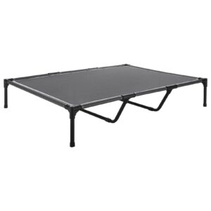 Heavy Duty Dog Cot, Steel Frame Elevated Bed XL, Grey - Image 8
