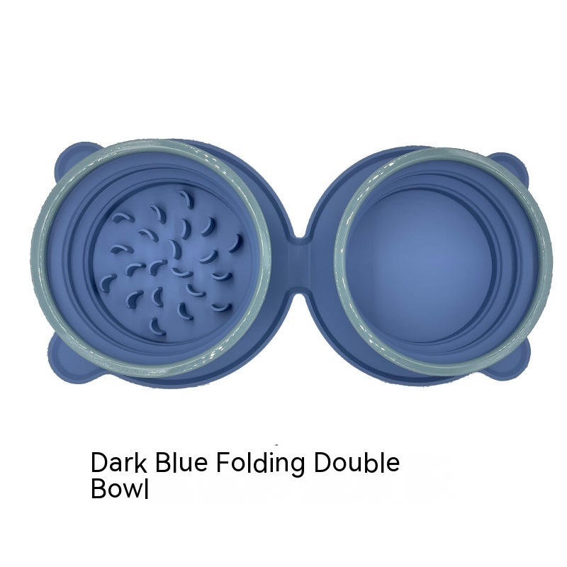 Silicone Dog Bowls, Foldable Double Travel Feeding Set - Image 6