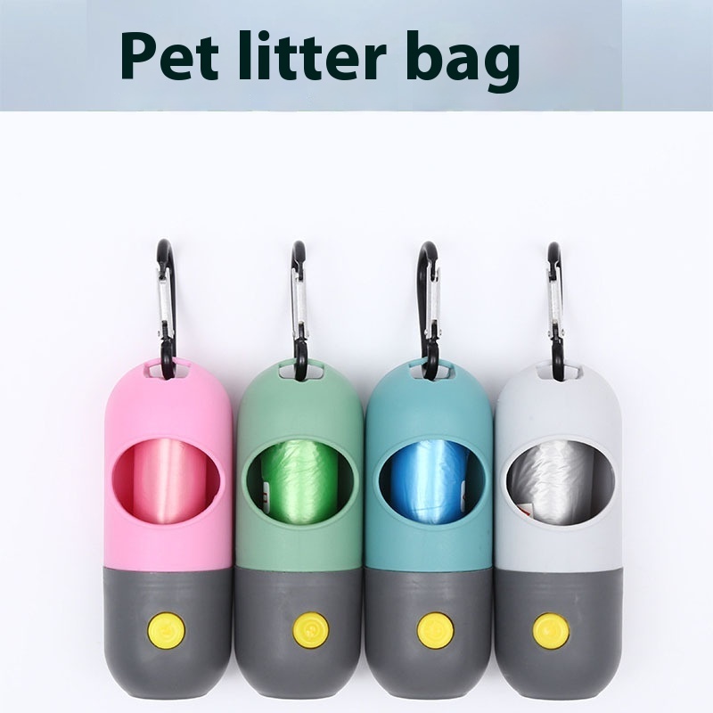 Dog Poop Bag Dispenser with LED Light, Waste Bag Holder - Image 6