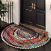 Bohemian door mat, semi-circle mandala - MoraDecor