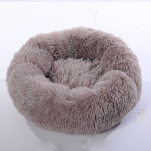 Plush pet nest, soft round bed for dogs and cats - MoraDecor