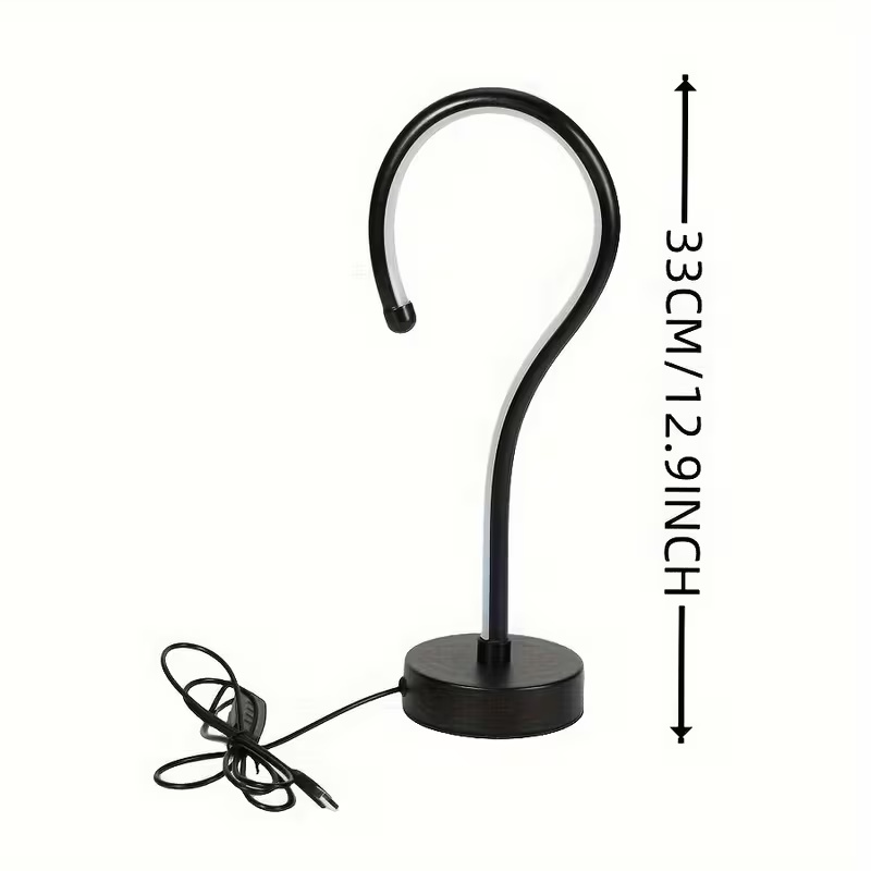 Question Mark Table Lamp, USB 3-Color Dimmable - Image 4