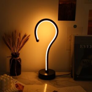 Question Mark Table Lamp, USB 3-Color Dimmable - Image 3