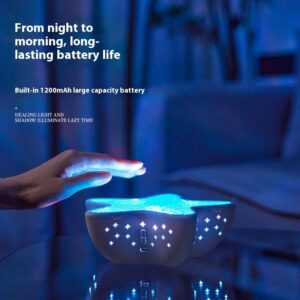 Alternative view of Starfish Projection Lamp, Water Ripple Night Light