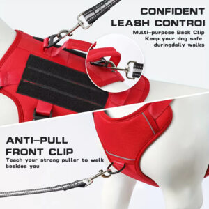 Tactical Dog Harness, No-Pull Reflective Vest for Large Dogs - Image 3