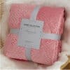 Flannel throw blanket, wheat grain texture - MoraDecor