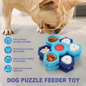 Slow Feeder Dog Bowl, 4-Layer Non-Slip Puzzle - Image 4