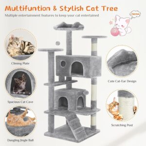 Cat Tree Tower, 54-Inch Multi-Level with Sisal Post - Image 2