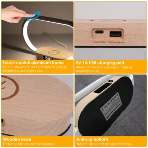 Touch Control Bedside Lamp with Wireless Charging - Image 8
