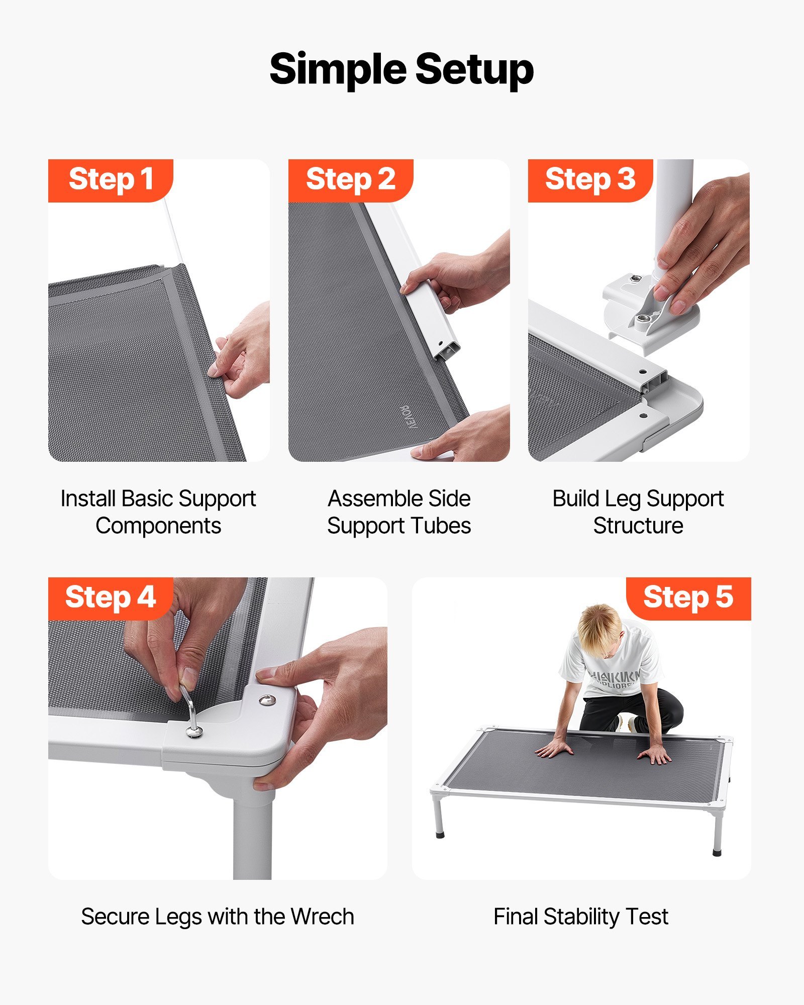 Elevated Dog Bed for Large Dogs, Raised Cot XL - Image 2