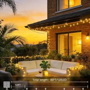 Solar String Lights, 2-Pack 240 LED Waterproof - Image 2