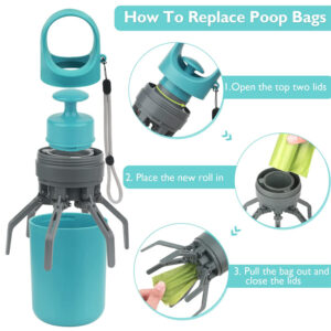 Dog Pooper Scooper with Built-In Poop Bag Dispenser - Image 8