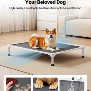Raised Dog Cot, Elevated Mesh Bed for Large Dogs, Size L - Image 4
