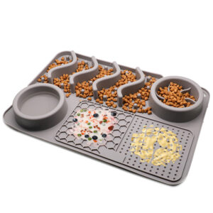 Dog Licking Mat, Silicone Smelling Mat and Food Bowl - Image 10