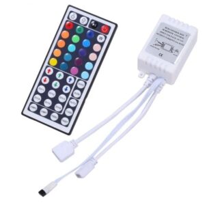LED strip remote controller, 44-key IR with dual connector - MoraDecor
