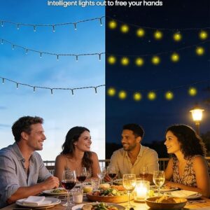 Solar String Lights, 2-Pack 240 LED Waterproof - Image 5