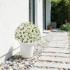Faux potted plant set, snow lotus UV-resistant - MoraDecor