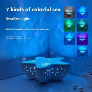 Starfish Projection Lamp, Water Ripple Night Light - Image 5
