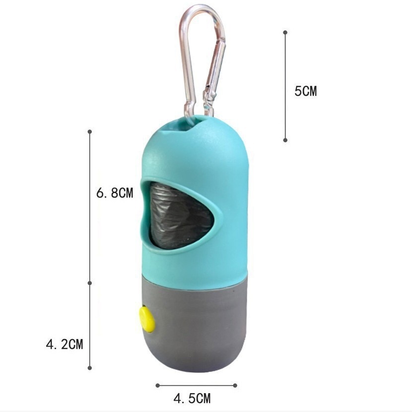 Dog Poop Bag Dispenser with LED Light, Waste Bag Holder - Image 5