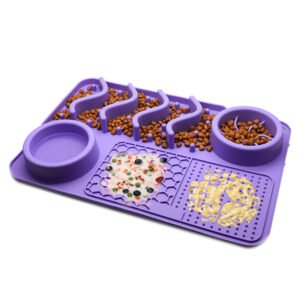 Dog Licking Mat, Silicone Smelling Mat and Food Bowl - Image 3